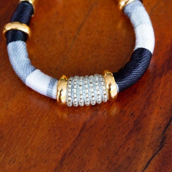 Handmade colorful bracelet gold plated adjustable new - Picture 2 of 4